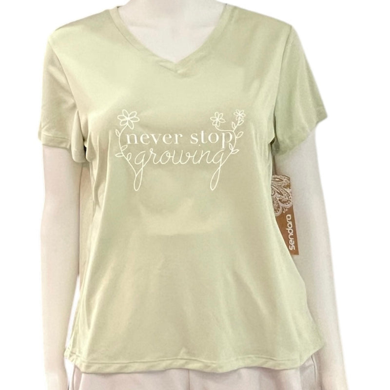 T-shirt avec message #couleur_kiwi
