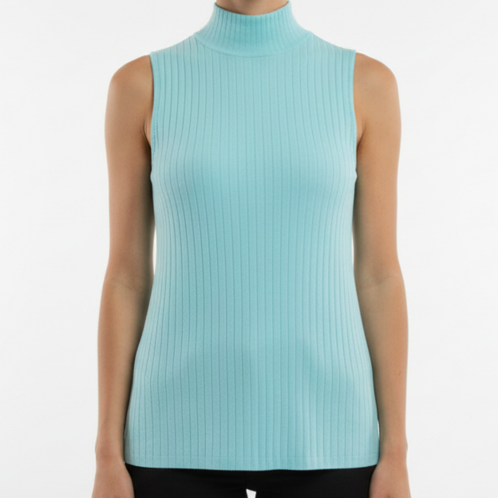 Tee shirt col montant #couleur_menthe