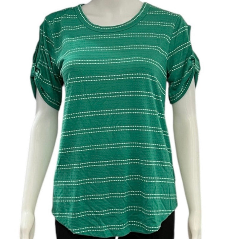 Tee shirt épaule dénudée #couleur_vert