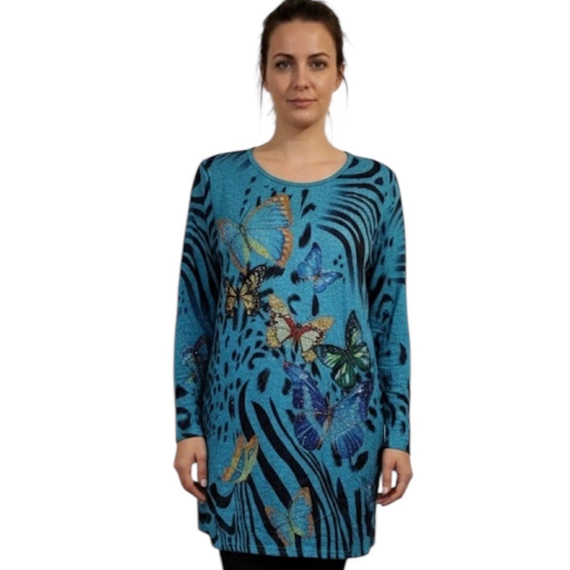 Top Papillon Casa Donna #couleur_bleu