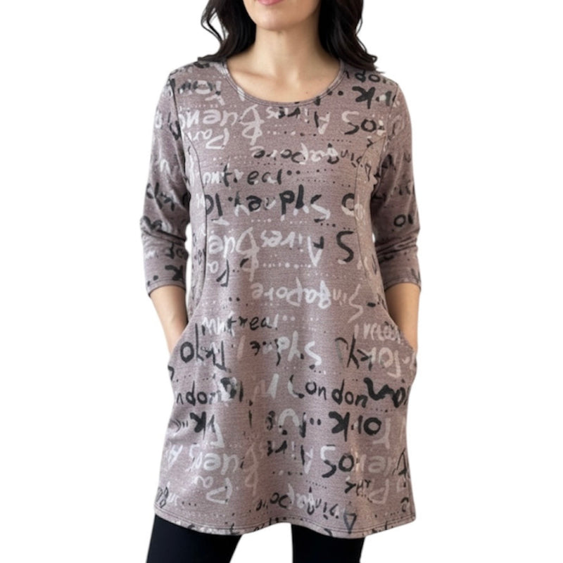 Tunique femme chic Julia Divina #couleur_rose