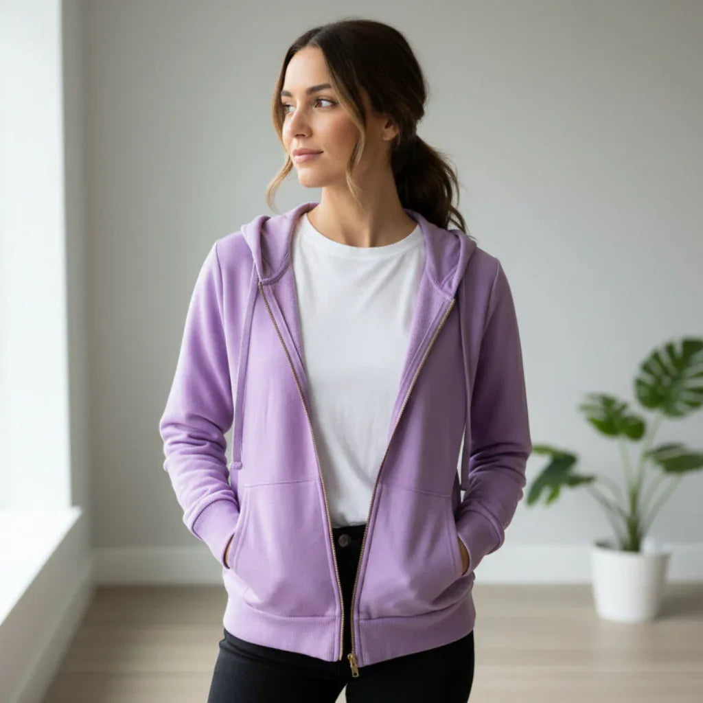 Veste hoodie #couleur_lavende