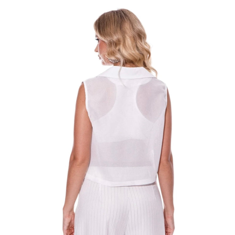 Veste sans manches #couleur_blanc