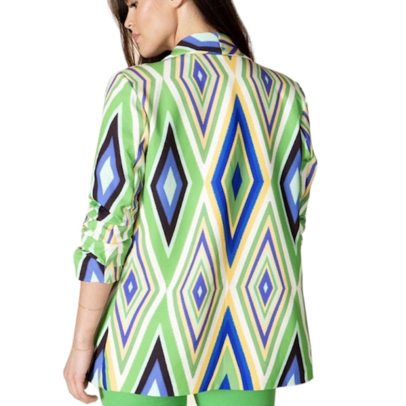 Blazer col chale #couleur_blanc
