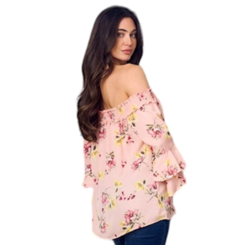 Blouse à manches superposées #couleur_rose_gold