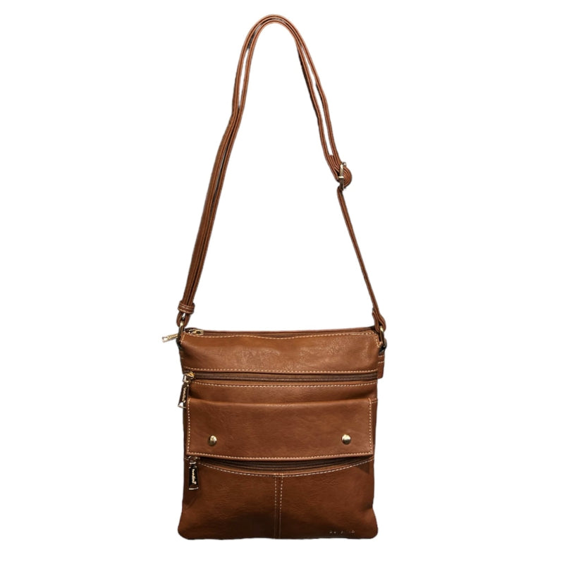 Ce sac bandoulière cognac Bosalina est à la fois polyvalent et élégant. Que ce soit pour une journée de travail ou une soirée en ville, il ajoutera une touche de sophistication à votre tenue. Sa bandoulière réglable vous permet de le porter à votre convenance, rendant ce sac pratico pratique.