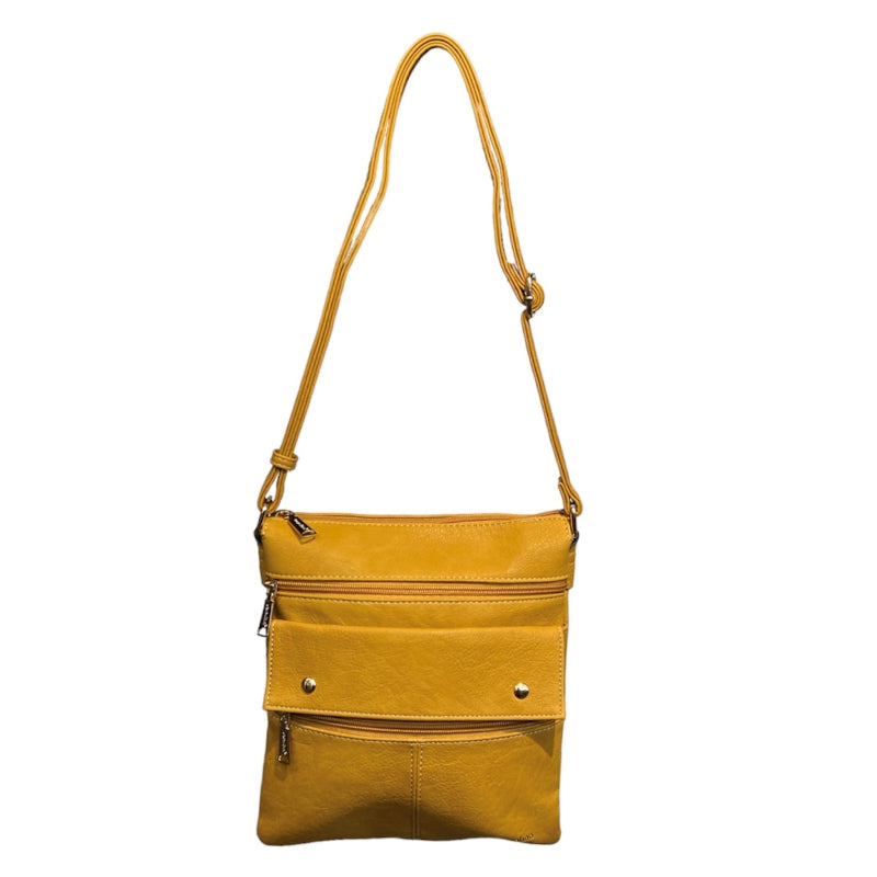 Sac bandoulière ajustable Bosalina #couleur_moutarde