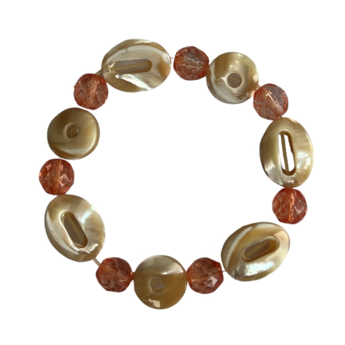 Bracelet coquille Julia beige pour femme