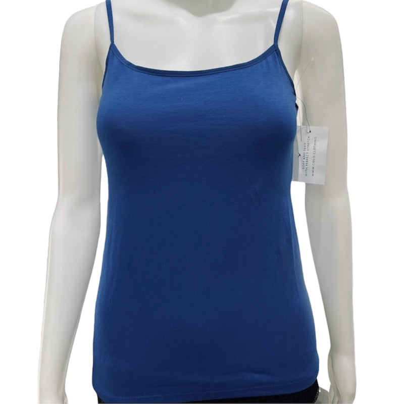 Camisole femme Cielo à bretelle ajustable #couleur_bleu-royal