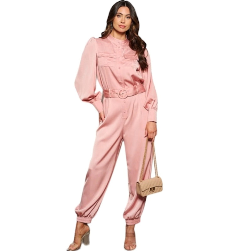 Combinaison avec ceinture #couleur_gold-rose