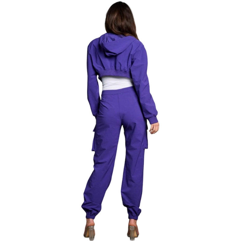Ensemble pantalon et veste #couleur_mauve