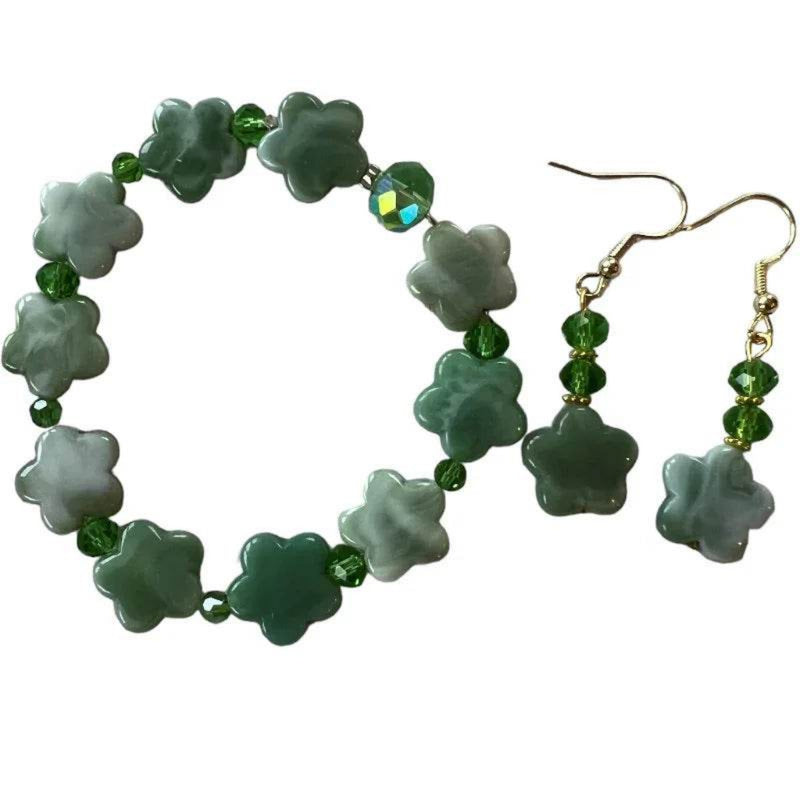 Bracelet et boucle d'oreille étoile - C'est Elle