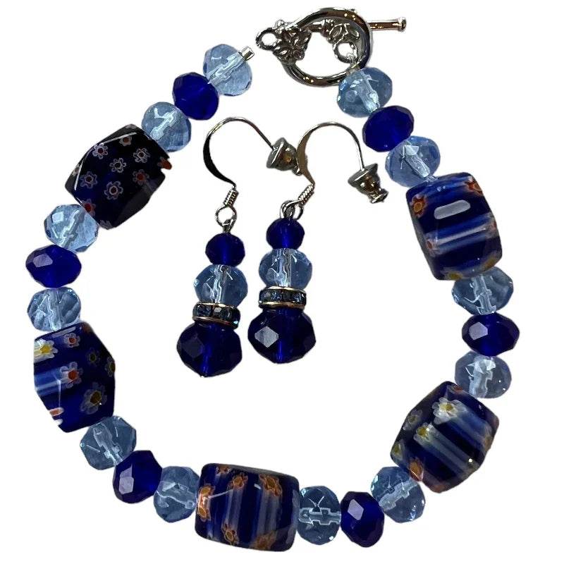 Bracelet et boucle d'oreille ciel - C'est Elle