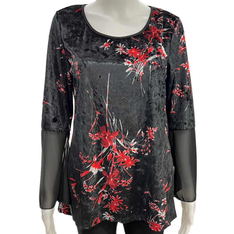 Julia Divina haut velour pour femme