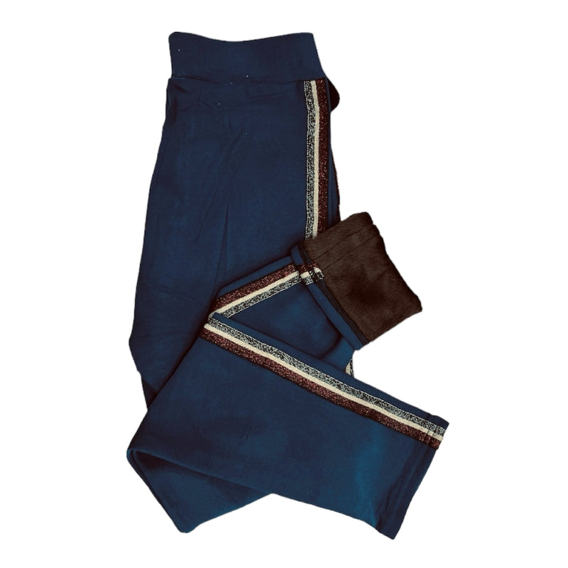 Legging chaud détail côté teal