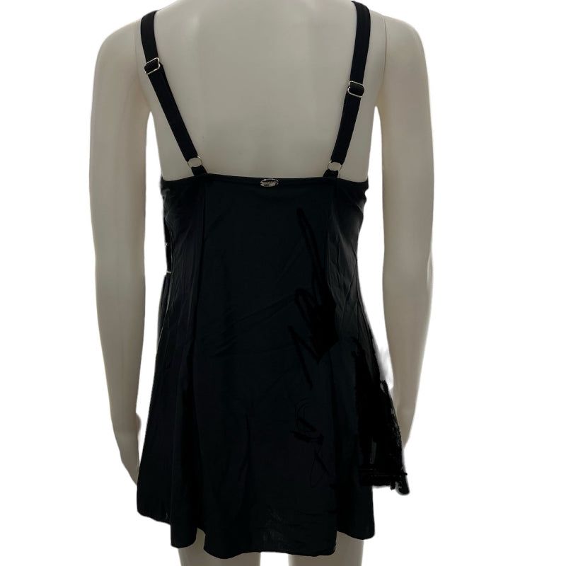 Maillot 1 pièce robe noire galbant Bikini Bay 