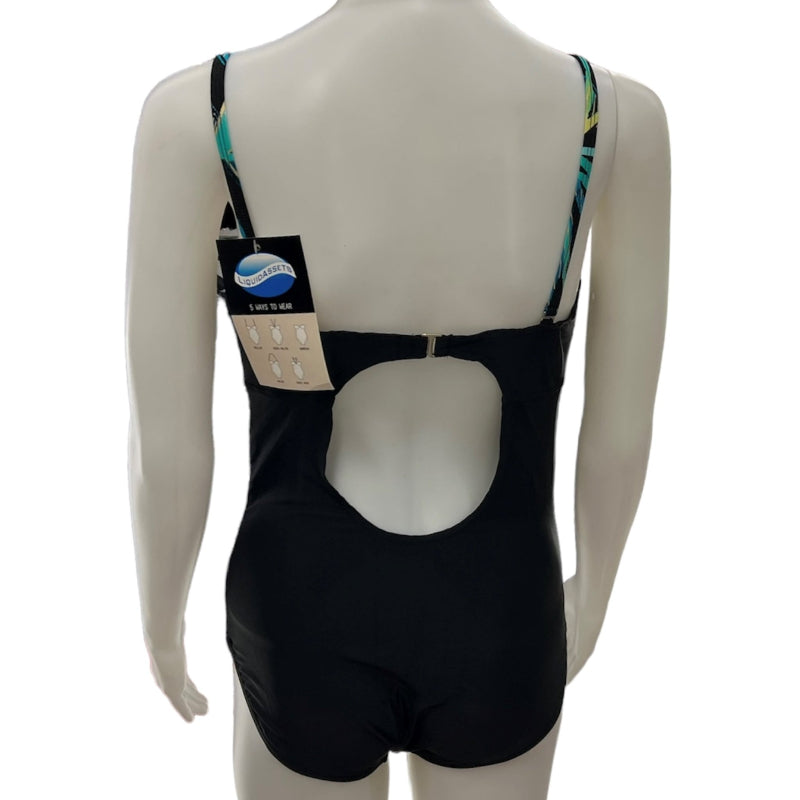 Maillot une-piéce avec noeud #couleur_vert_bamboo