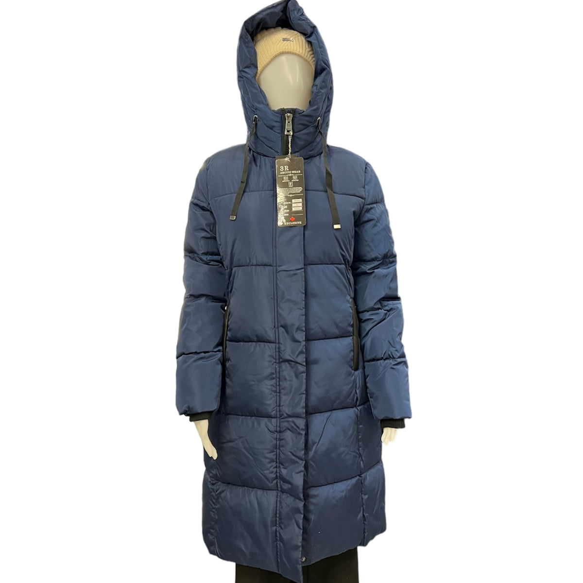 Manteau hiver femme chaud 3R arcticwear #couleur_marine