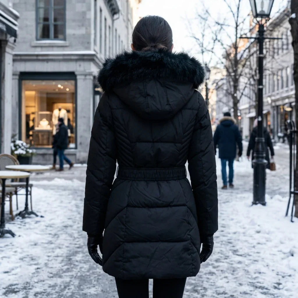 manteau d'hiver pour femme 3r #couleur_noir