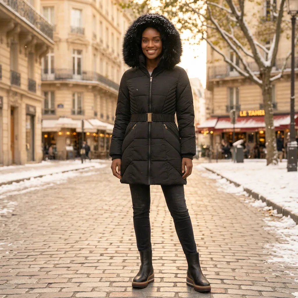 manteau d'hiver pour femme #couleur_noir