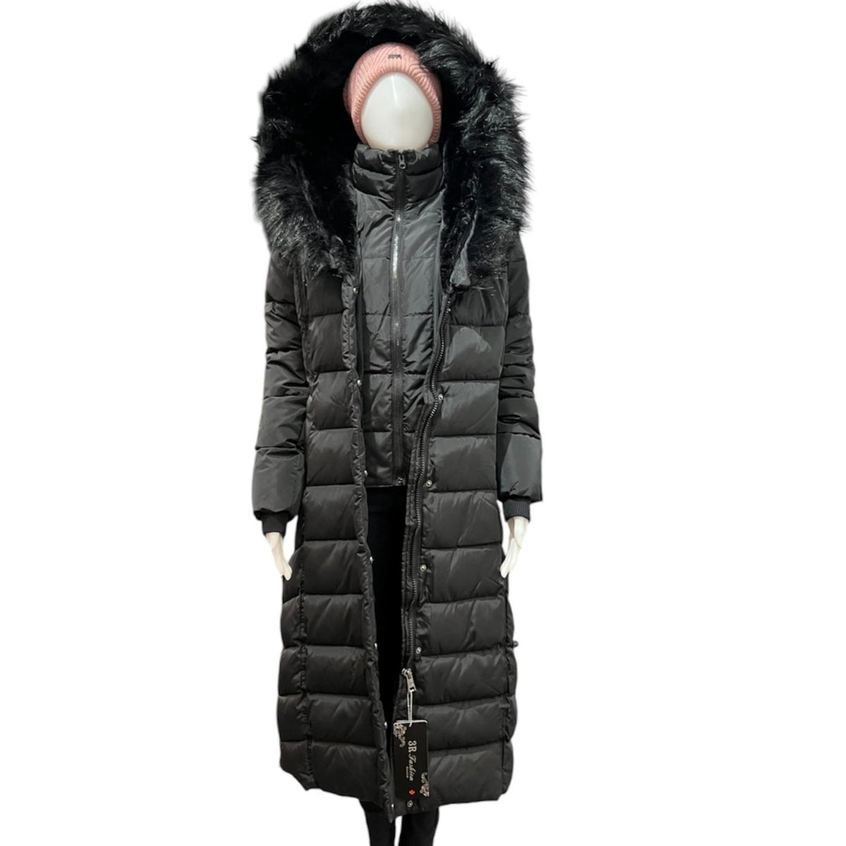 Manteau long et chaud #couleur_noir