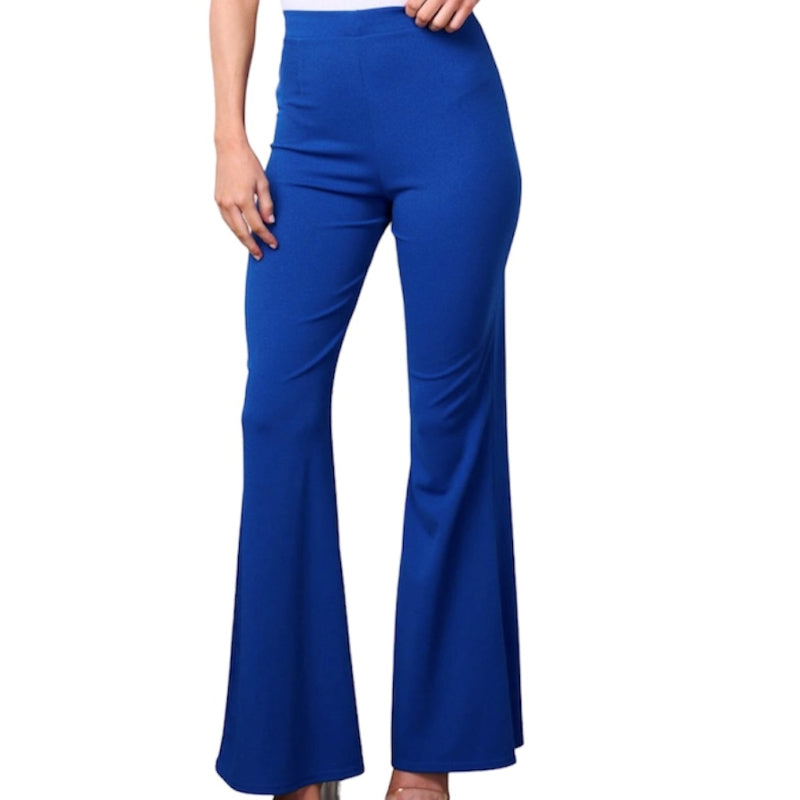 Pantalon cloche #couleur_bleu-royal