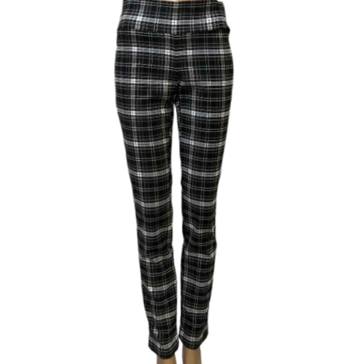 C'est Elle pantalon legging noir et blanc