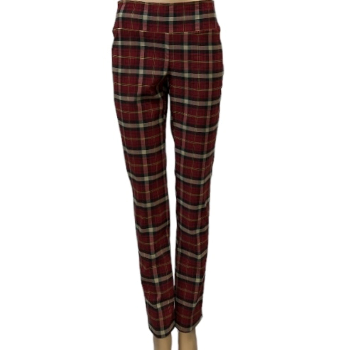 Adoptez un style élégant et distingué avec le pantalon legging C'est Elle de couleur rouge à carreaux. Sa couleur rouge vif ajoute une touche de sophistication à votre tenue, tandis que le motif à carreaux apporte une allure classique et tendance. Profitez de son confort et de sa qualité supérieure pour un look exclusif.