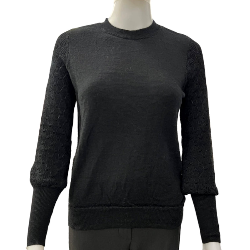 Pull manches crochet Style & Co #couleur_noir