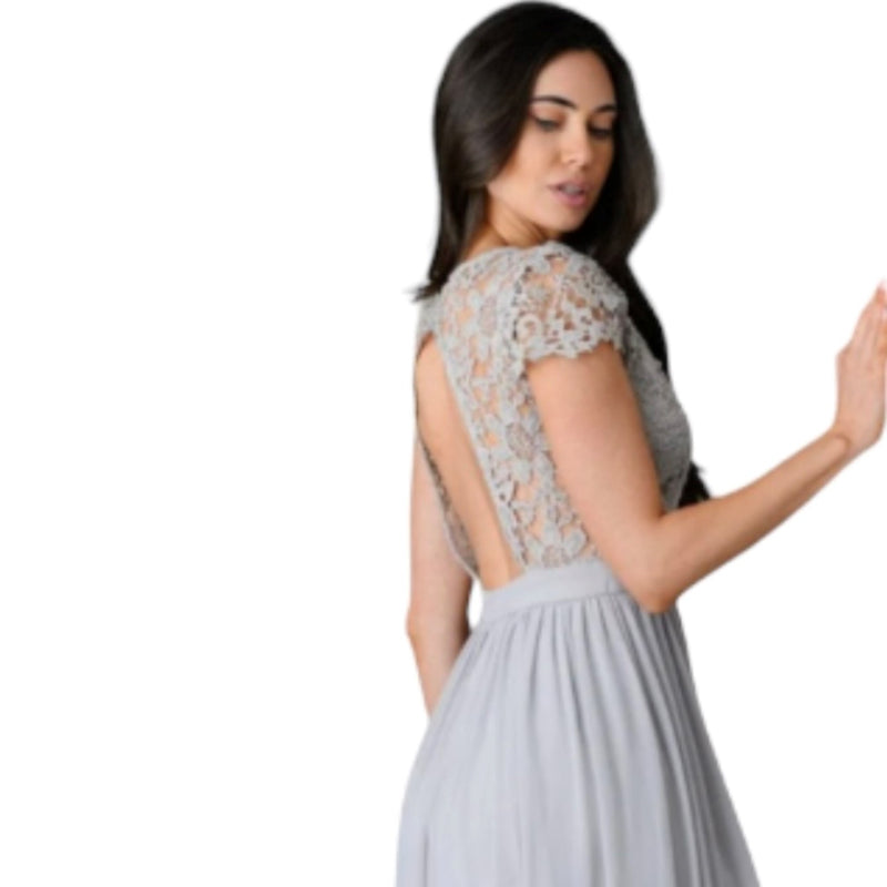 C'est elle robe longue ouverte au dos 