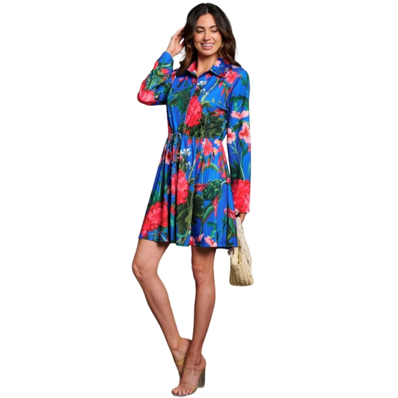 Robe taille élastique #couleur_bleu-royal