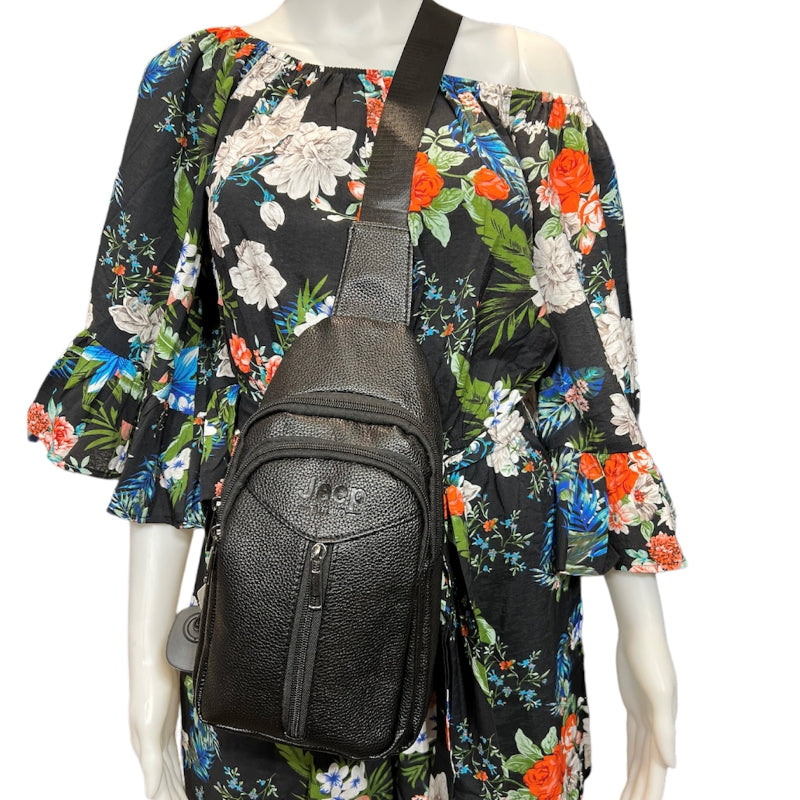 Sac à bandoulière Jeep pour homme ou femme #couleur_noir