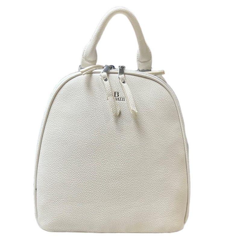 Sac à dos 2 compartiments avec poignée #couleur_blanc