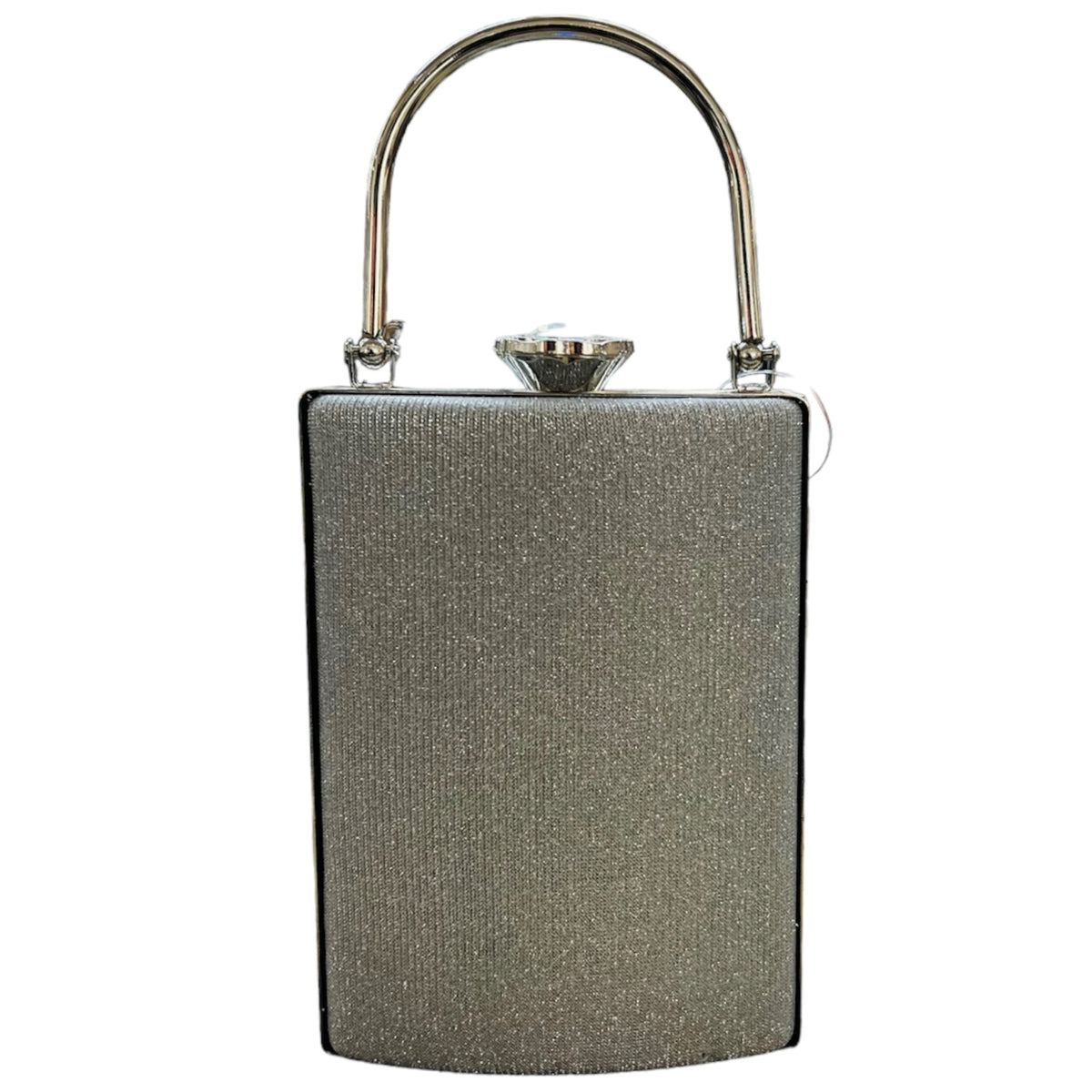 Sac de soirée bouteille scintillante #couleur_argent