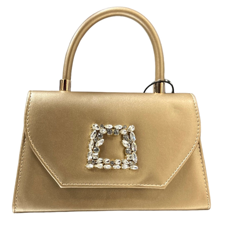 Sac de soirée Sara en simili cuir #couleur_or