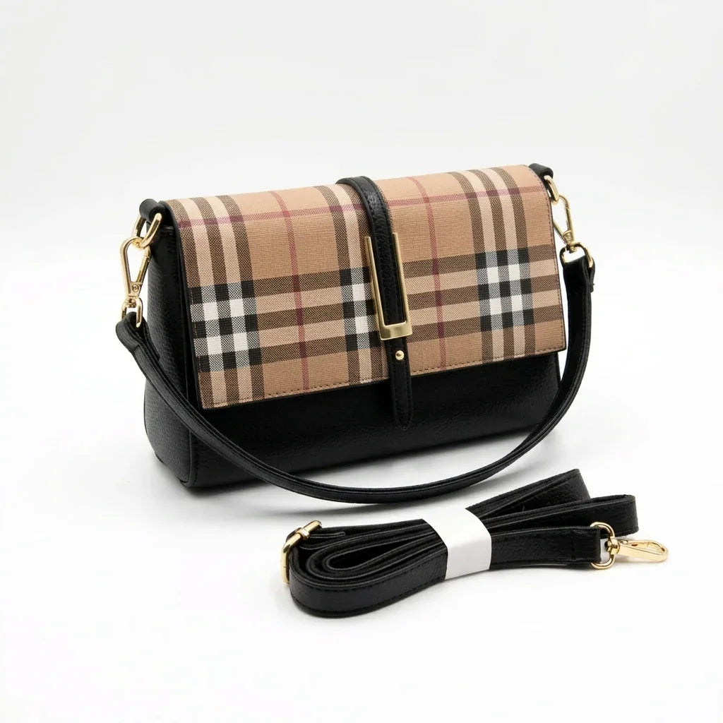 sac a main a motif ecossais