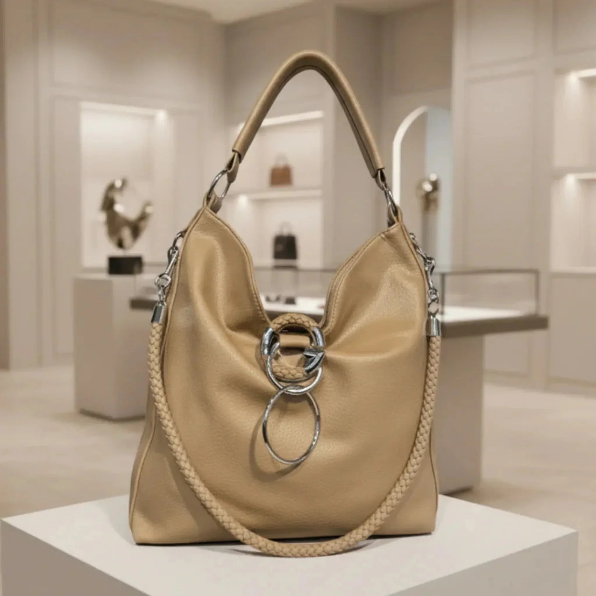 VAN AMBURG LEATHERS メディスンバッグ/ガボール、A&G、ゴッ Women's G logo handbag | C'est Elle