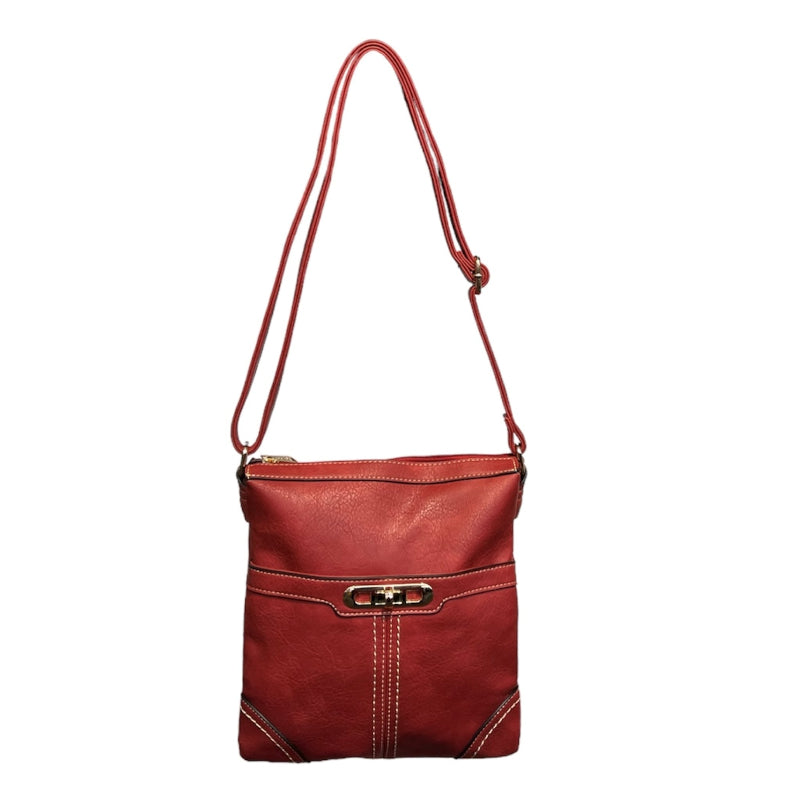 Sacoche femme bandoulière Bosalina #couleur_boiurgogne